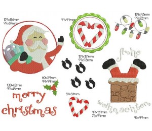 Stickserie - Weihnachtsmann